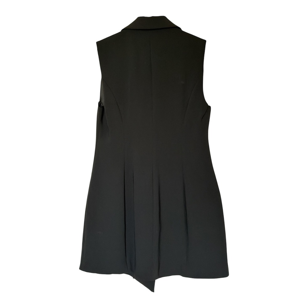 Good American Blazer Dress Womens Size 3 Black Double Breasted Sleeveless EUC - Picture 3 of 6